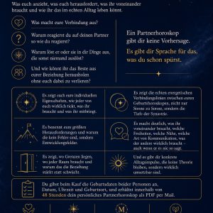 Partnerhoroskop individuell, Synastrie, Beziehungshoroskop