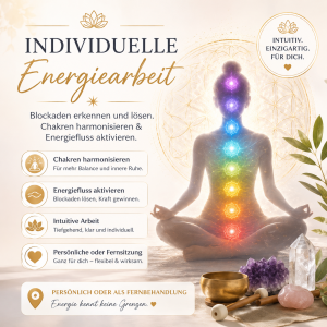 Chakra Energiesitzung - Blockaden finden & lösen.