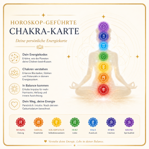 Horoskop-geführte Chakra-Karte